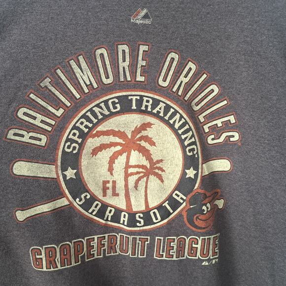 Majestic Baltimore Orioles Grapefruit League Spring Training Men's 2XL T-Shirt - Picture 2 of 4